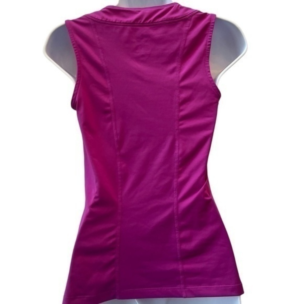 Nike Dri Fit Sleeveless Top Small Water Wicking Magenta Sleeveless EUC Active - Picture 3 of 7